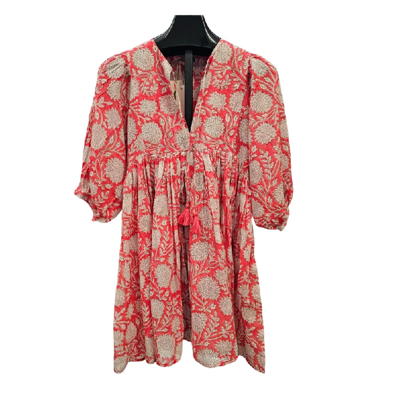 Dress or Tunic   Coral / White  I17S2002 Lace unclassified dresses