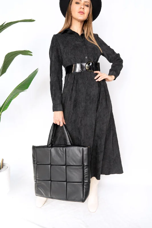 London Corduroy Belted Dress Affordable unclassified dresses