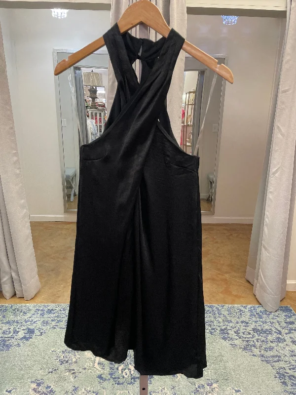 Elegant Evening Black Halter Dress Earthy tone unclassified dresses
