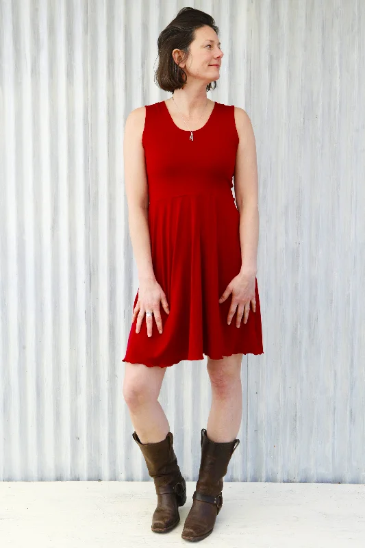 Red Cara Dress Mesh unclassified dresses