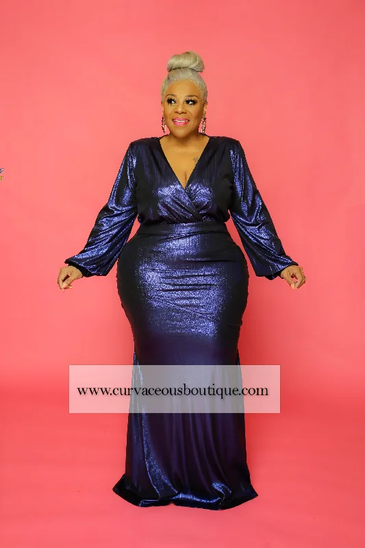 Royal Blue Regal Collection Gown Open-back unclassified dresses