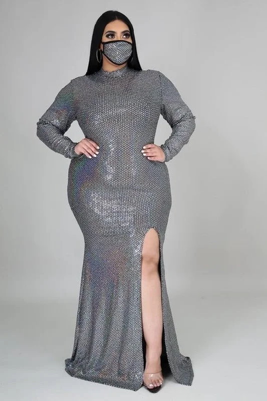 Set In Metallic Gown One-shoulder unclassified dresses