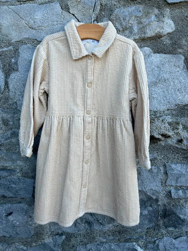 Beige ribbed dress  2-3y (92-98cm) Office unclassified dresses