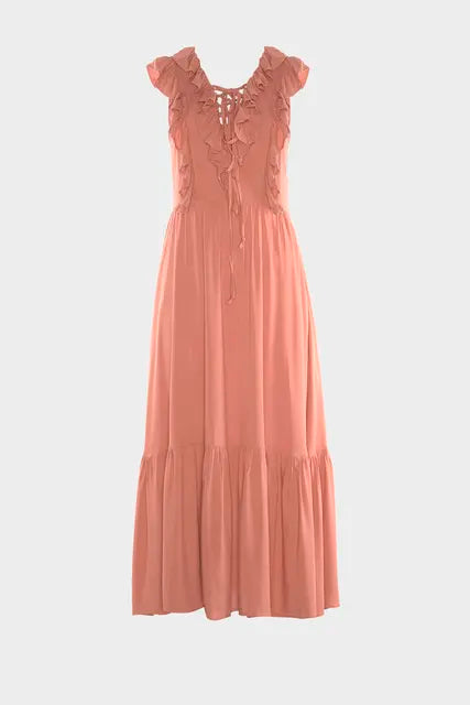 Frilly Viscose Dress Polka dot unclassified dresses