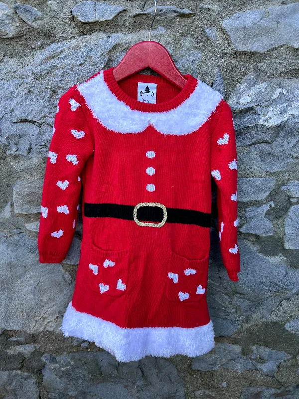 Santa knitted dress   2-3y (92-98cm) Women's unclassified dresses